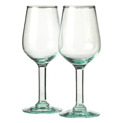 Tall Recycled Wine Glasses - Set of 2