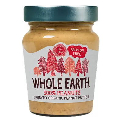 Whole Earth 100 percent Peanuts Crunchy Peanut Butter - 227g