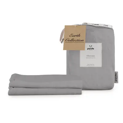 Panda Earth Collection Silver Lining Grey Pillowcases - Set of 2