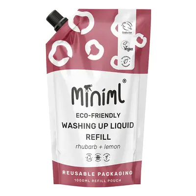 Miniml Washing Up Liquid - Wild Rhubarb & Lemon - 1L Refill