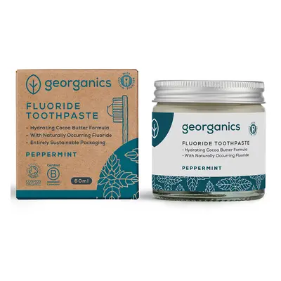 Georganics Fluoride Toothpaste - Peppermint - 60ml