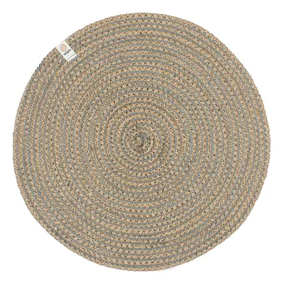 Respiin Spiral Jute Tablemat - Natural & Grey