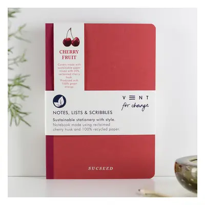 VENT for Change Recycled Sucseed A5 Notebook - Cherry Husk - 160 pages