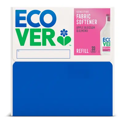 Ecover Sensitive Fabric Softener Refill Bag in a Box - Apple Blossom & Almond - 15L