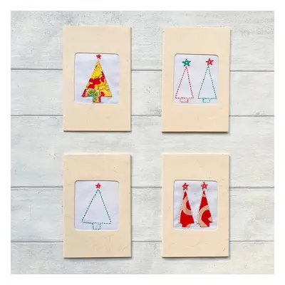 So Just Shop Assorted Hand Embroidered Christmas Cards - Pack of 10