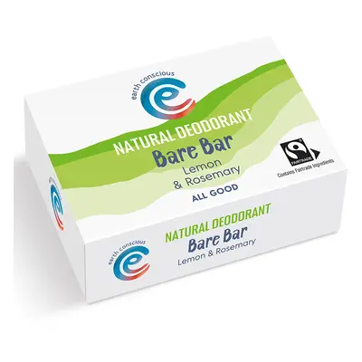 Earth Conscious Bare Bar Natural Deodorant - Lemon & Rosemary - 90g