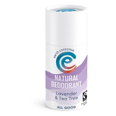 Earth Conscious Lavender & Tea Tree Natural Deodorant Stick - 60g