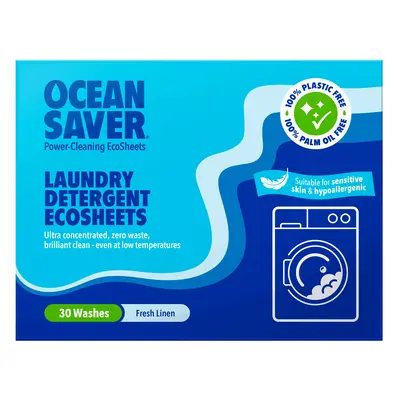 OceanSaver Laundry Eco Sheets - Fresh Linen - 30 Washes