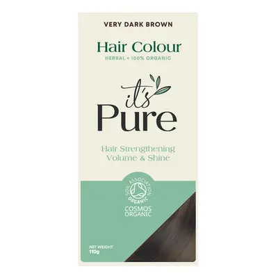 It's Pure Organic Herbal Hair Colour - Very Dark Brown - 110g