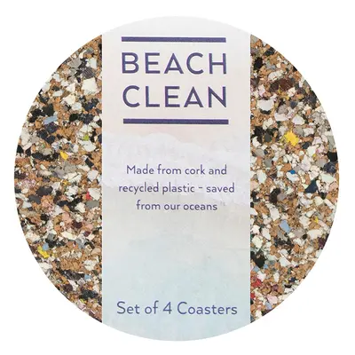 LIGA Beach Clean Round Coaster - Set of 4