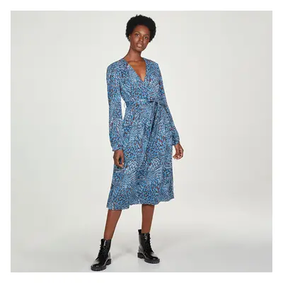 Thought Saraband Wrap Dress - Atlantic Blue