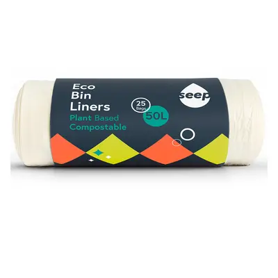 Seep Large Compostable Bin Liners - 50L - 25 bags