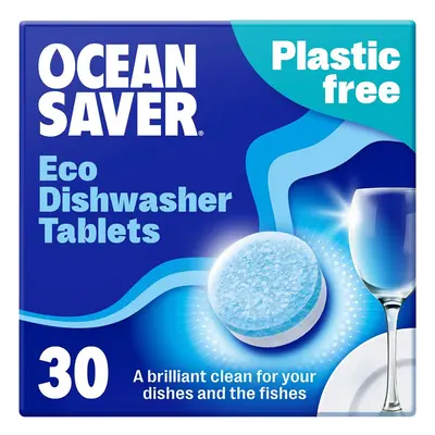 OceanSaver Plastic Free Eco Dishwasher Tablets - 30 Tabs