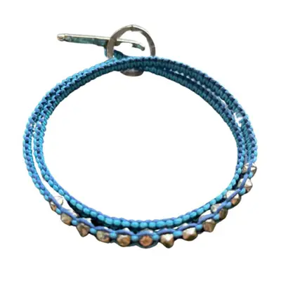 So Just Shop Blue Mala Beaded Bracelet