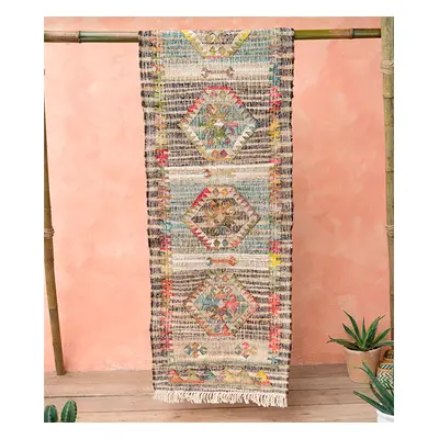 Kyra Cotton & Hemp Kilim Rug - 75x240cm