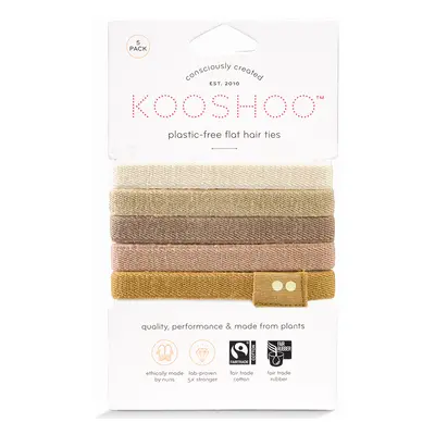 Kooshoo Plastic Free Hair Ties - Blond - Pack of 5