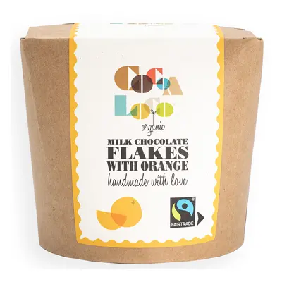 Cocoa Loco Milk Chocolate & Orange Drinking Flakes - 200g