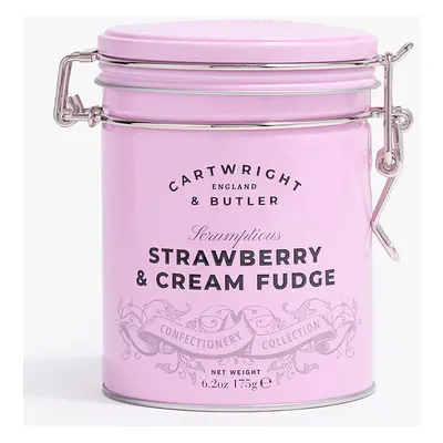 Cartwright & Butler Strawberry & Clotted Cream Fudge in Tin - 175g