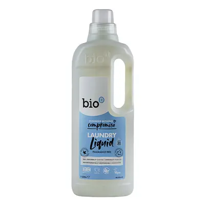 Bio D Concentrated Non-Bio Laundry Liquid - Fragrance Free - 1L - 25 Washes