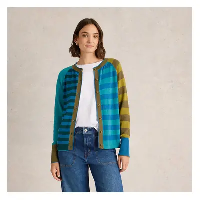 White Stuff Lulu Stripe Cardi - Blue Multi