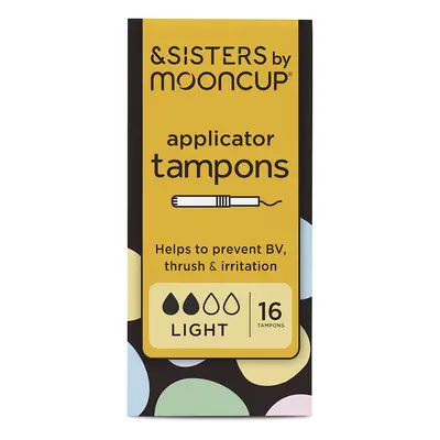 &SISTERS by Mooncup Eco-Applicator Tampons - Light - Pack of 16