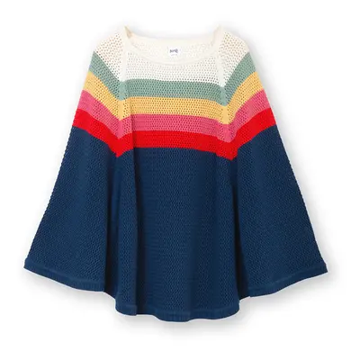 Kite Poole Knit Poncho - Rainbow