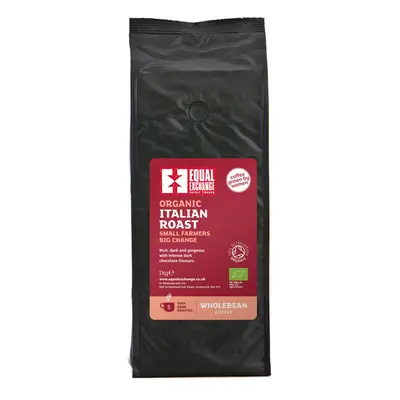 Equal Exchange Italian Roast Coffee Whole Beans - 1Kg