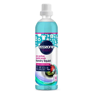 Ecozone Bio Laundry Liquid Pro-Active Sports Wash - 740ml - 16 Washes