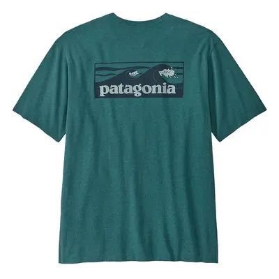 Patagonia Boardshort Logo Pocket Responsibili-Tee - Wetland Blue