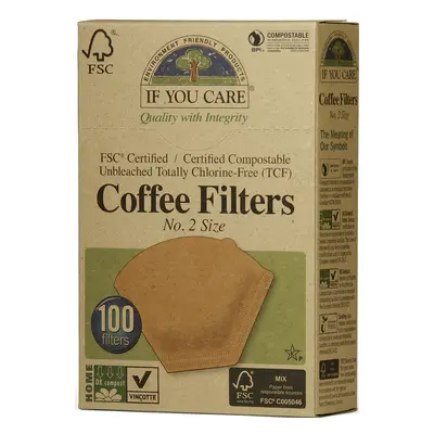 If You Care Compostable Unbleached Coffee Filters No.2 - 100 Filters