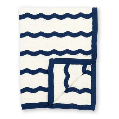 Kite Heirloom Knit Blanket Navy