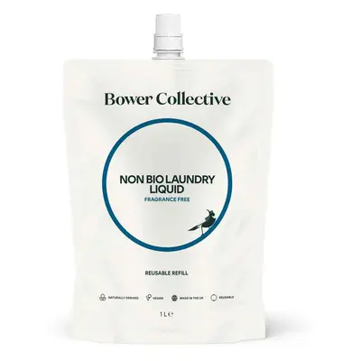 Bower Collective Non-Bio Laundry Liquid - Fragrance Free Refill - 1L