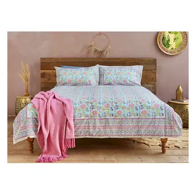 Keya Blockprint Duvet Cover Set - King