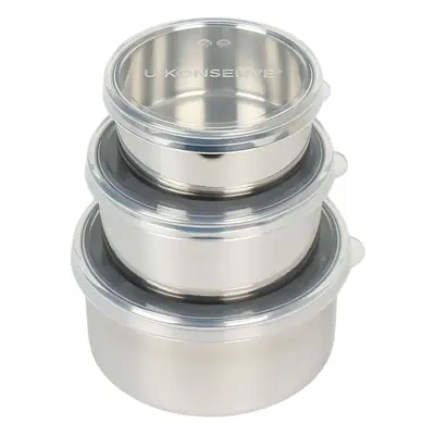 U-Konserve Nesting Round Containers with Silicone Lids - Set of 3