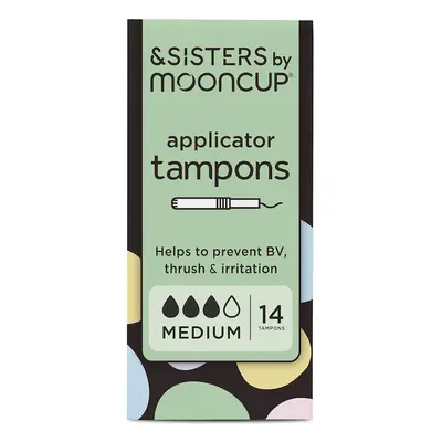 &SISTERS by Mooncup Eco-Applicator Tampons - Medium - Pack of 14