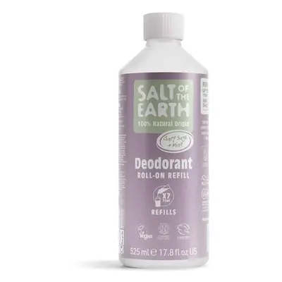 Salt of the Earth Natural Deodorant Roll-on Refill - Clary Sage & Mint - 525ml