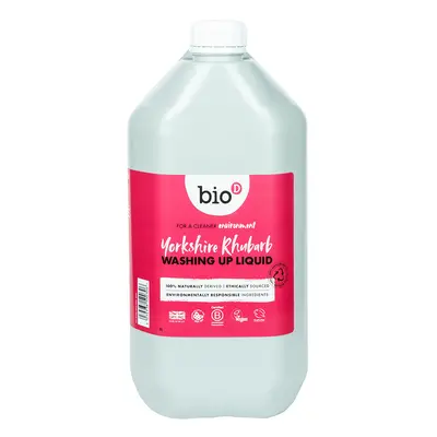 Bio D Concentrated Washing Up Liquid - Yorkshire Rhubarb - 5L