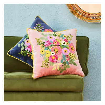 Jacinta Velvet Cushion Cover - Pink