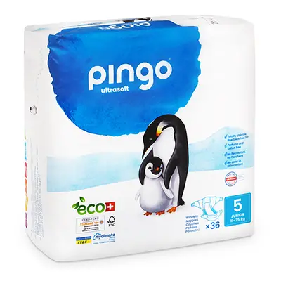 Pingo Ecological Disposable Nappies - Junior - Size 5 - Pack of 36