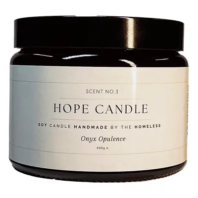 Labre's Hope Scented Soy Wax Candle - Onyx Opulence - 400g