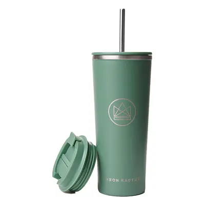 Neon Kactus Insulated Tumbler - Happy Camper - 24oz