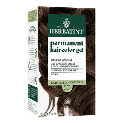 Herbatint Permanent Hair Colour Gel - 5D Light Golden Chestnut - 170ml