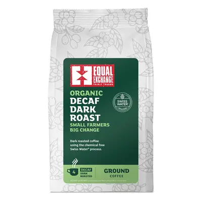 Equal Exchange Organic Dark Roast Decaffeinated Ground Coffee - 200g