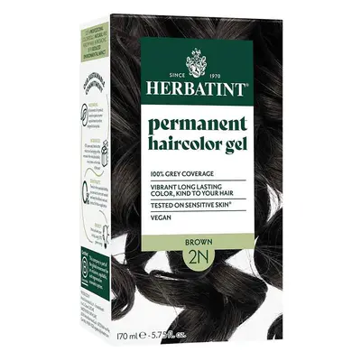 Herbatint Permanent Hair Colour Gel - 2N Brown - 170ml