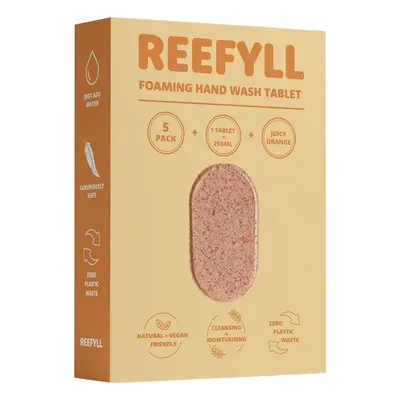 Reefyll Foaming Hand Wash Refill Tablet - Pack of 5 - Juicy Orange