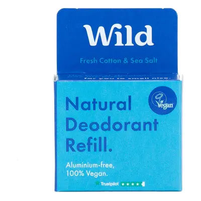 Wild Men's Fresh Cotton & Sea Salt Deodorant Refill - 40g