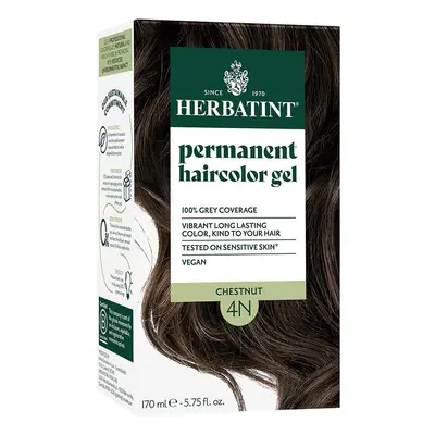 Herbatint Permanent Hair Colour Gel - 4N Chestnut - 170ml