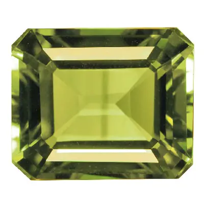 Peridot, Octagon, 8x6mm