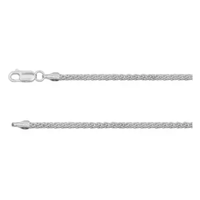 Sterling Silver 2.5mm Spiga Chain 18&quot;/45cm Hallmarked, 100% Recycled Silver