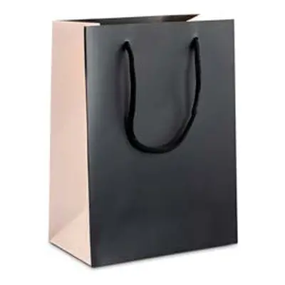 Black And Pink Gift Bag Medium Pack of 10